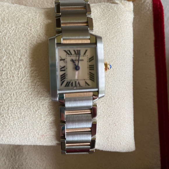 Cartier Accessories - Cartier Tank Francaise Silver/Yellow Gold